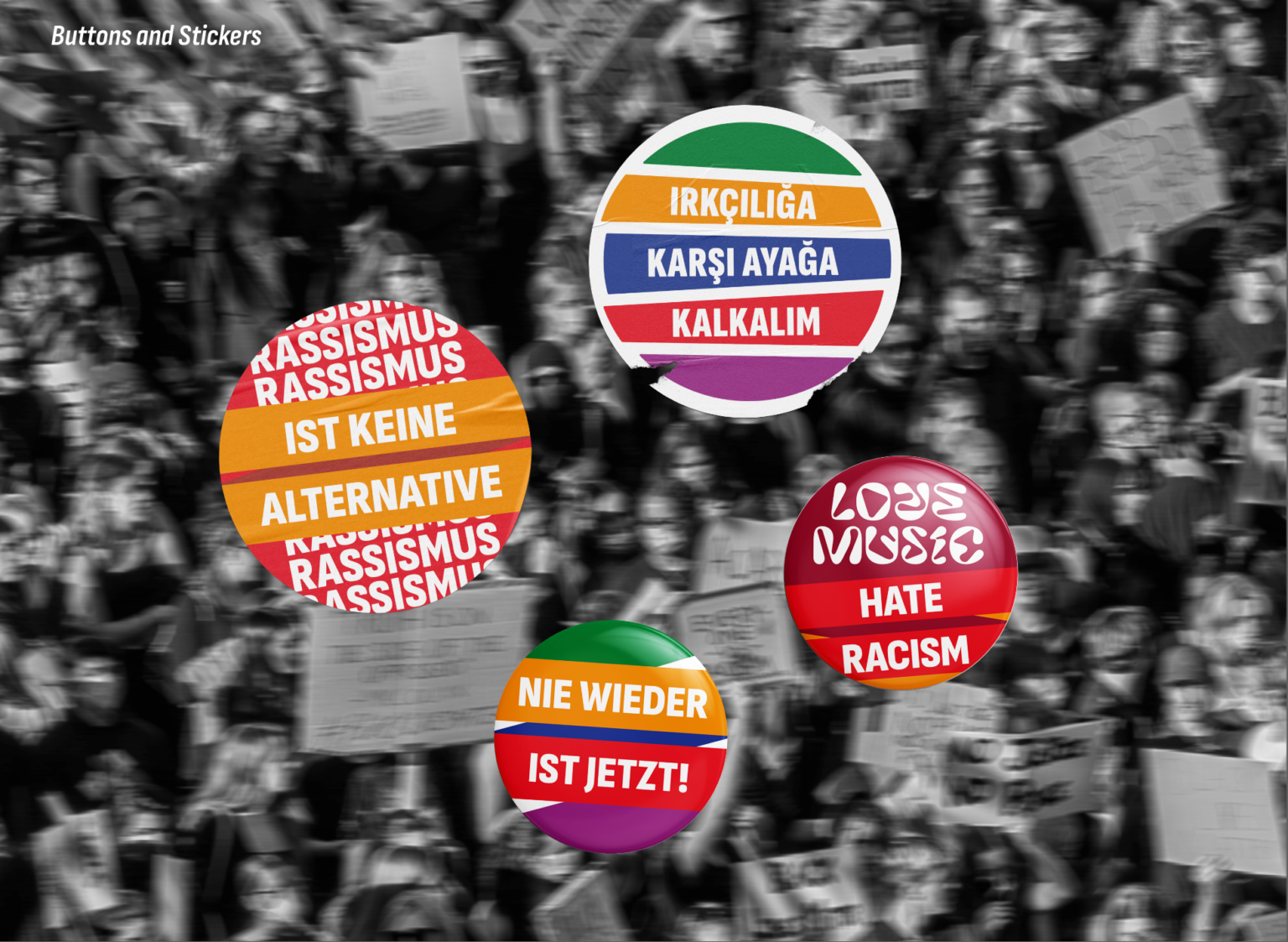 Buttons and Stickers